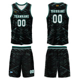 Custom Black Grass Green Basketball Jersey Uniform Suit Printed Your Logo Name Number