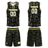 Custom Black Lemon Yellow Basketball Jersey Uniform Suit Printed Your Logo Name Number