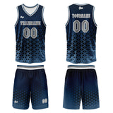 Custom  Blue Gray Basketball Jersey Uniform Suit Printed Your Logo Name Number