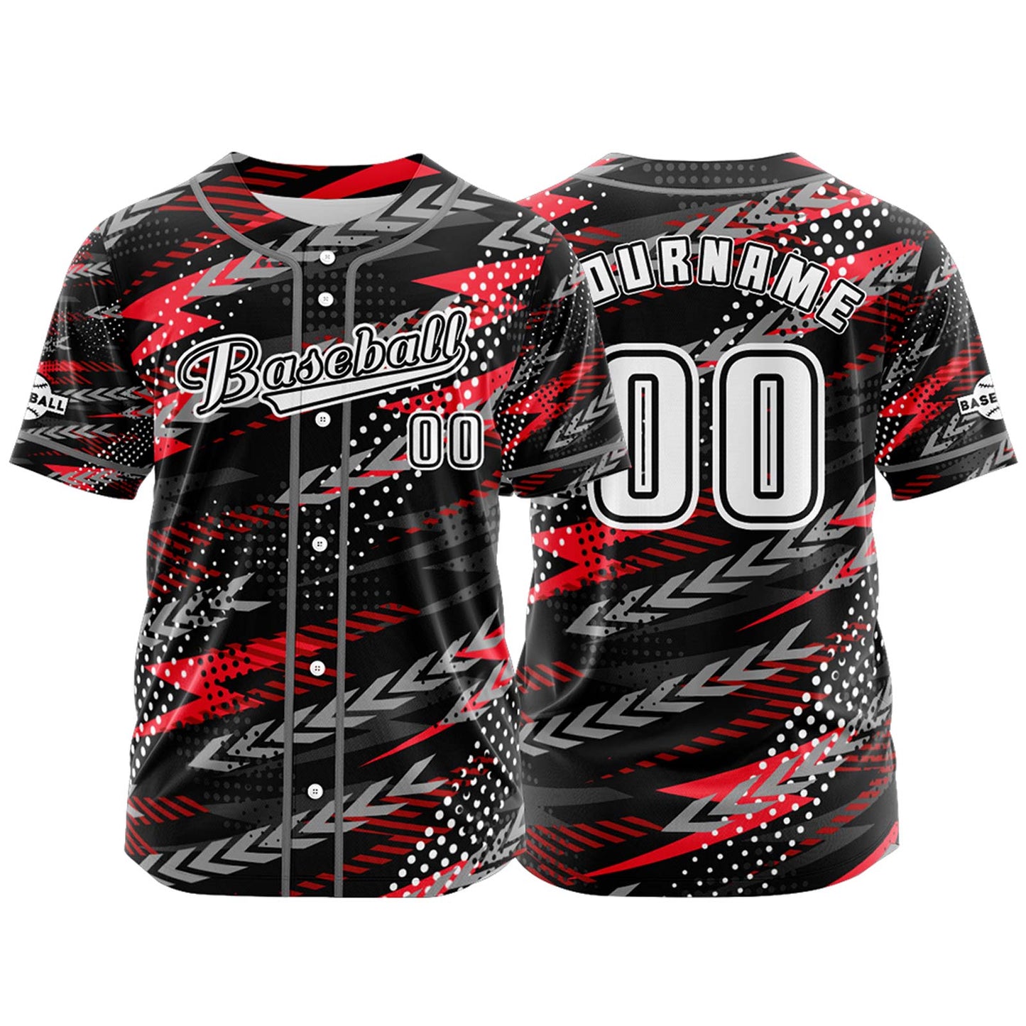 Custom Black Button Down Baseball Jersey for Men Women Adult Youth Print Name Number Logo
