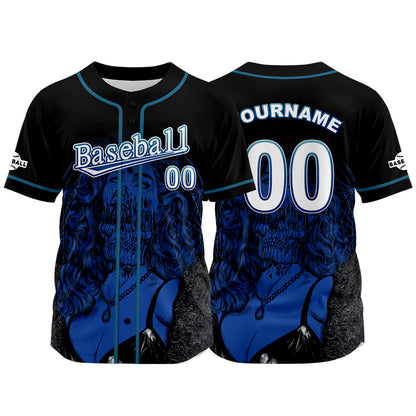 Custom Black Baseball Jersey Print Personalized Name, Number and Logo