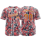 Custom Pink Button Down Baseball Jersey for Men Women Adult Youth Print Name Number Logo