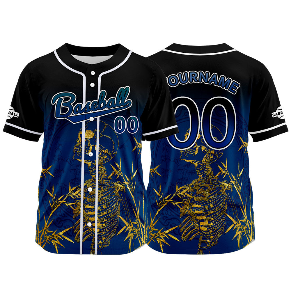 Custom Black Button Down Baseball Jersey for Men Women Adult Youth Print Name Number Logo