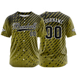Custom Yellow Button Down Baseball Jersey for Men Women Adult Youth Print Name Number Logo