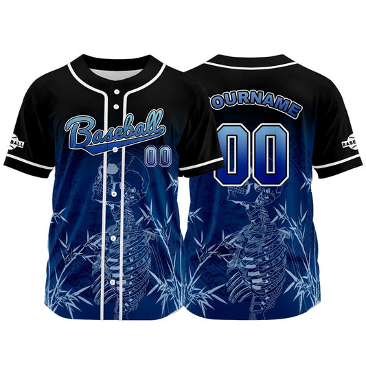Custom Black Button Down Baseball Jersey for Men Women Adult Youth Print Name Number Logo