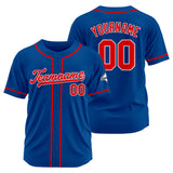 Custom Baseball Jersey Stitched Design Personalized Hip Hop Baseball Shirts Royal-Red