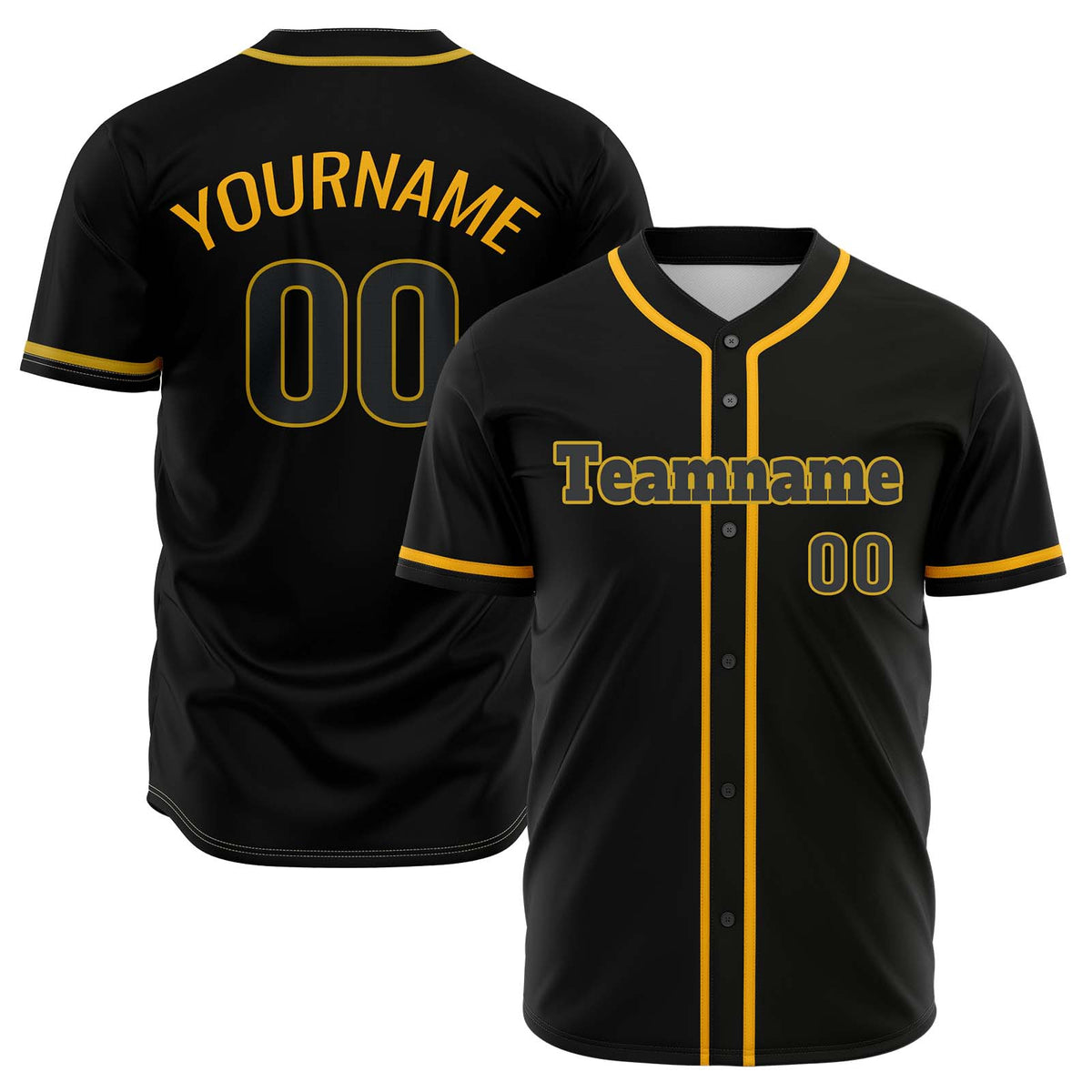 Custom Black Hip Hop Baseball Jersey Stitched & Printed & Personalized Name Number Shirts
