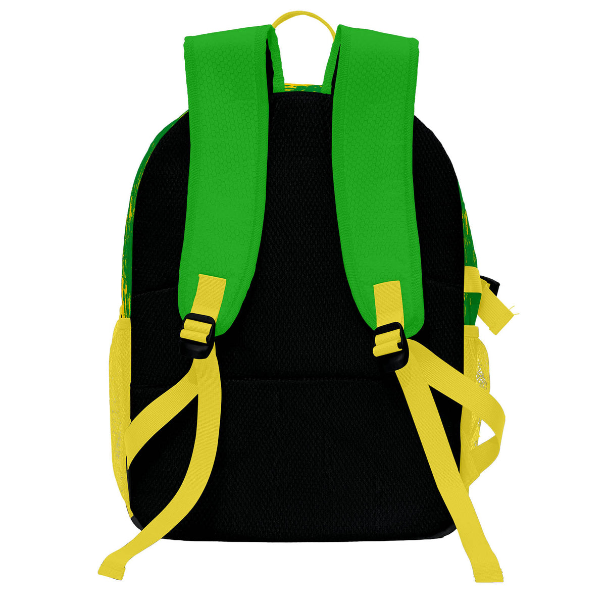 Custom Grass Green Lemon Yellow Basketball Soccer Backpack Personalized Player Names Numbers Team Logo #BB-0919-0015