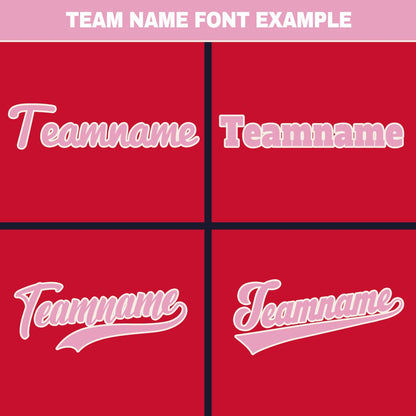 Custom Red&Off White Hip Hop Baseball Jersey Stitched Printed - Personalized Name Number Shirts #BB-0919-0092
