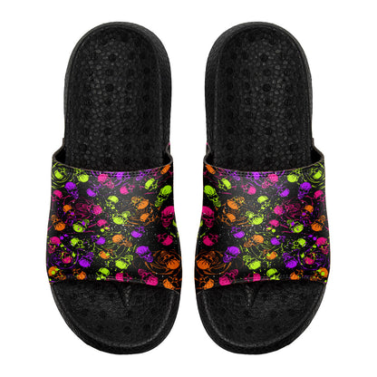 Customized Basketball Slippers With Added Patterns, Name Number Logo