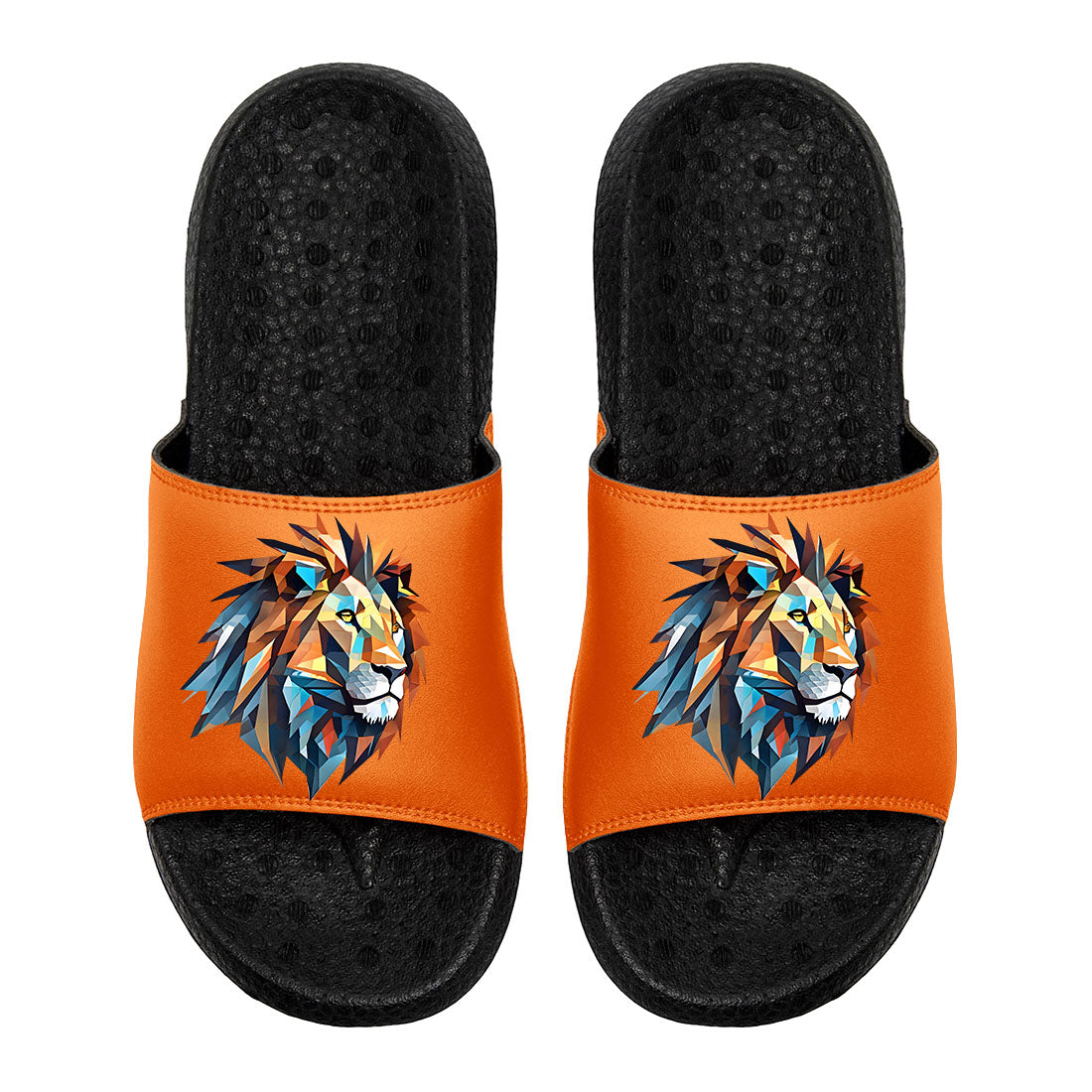 Customized Basketball Slippers With Added Patterns, Name Number Logo