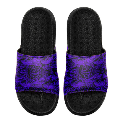 Customized Basketball Slippers With Added Patterns, Name Number Logo