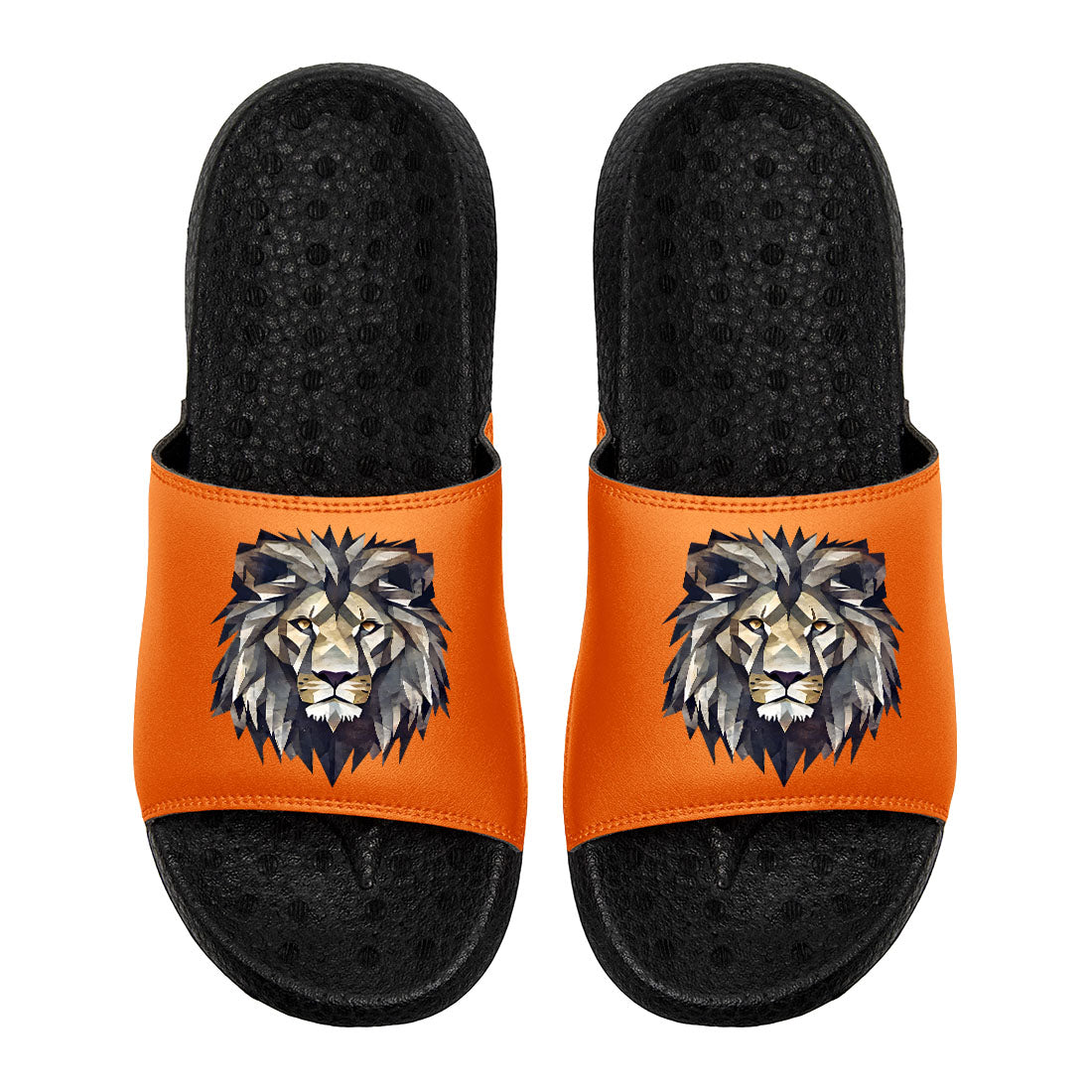 Customized Basketball Slippers With Added Patterns, Name Number Logo