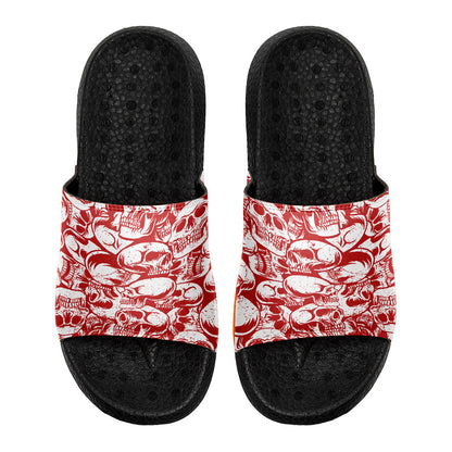 Customized Basketball Slippers With Added Patterns, Name Number Logo