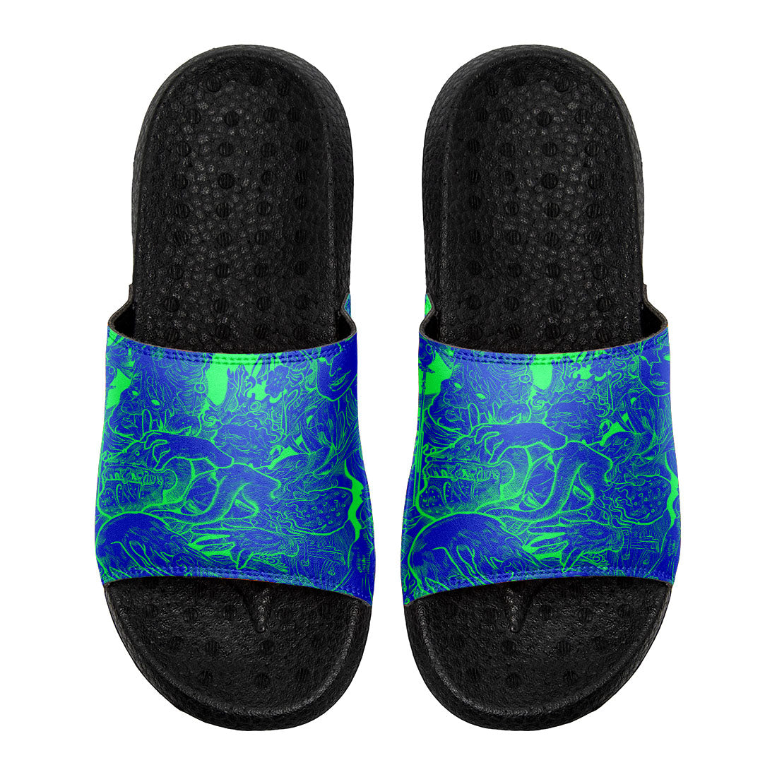 Customized Basketball Slippers With Added Patterns, Name Number Logo