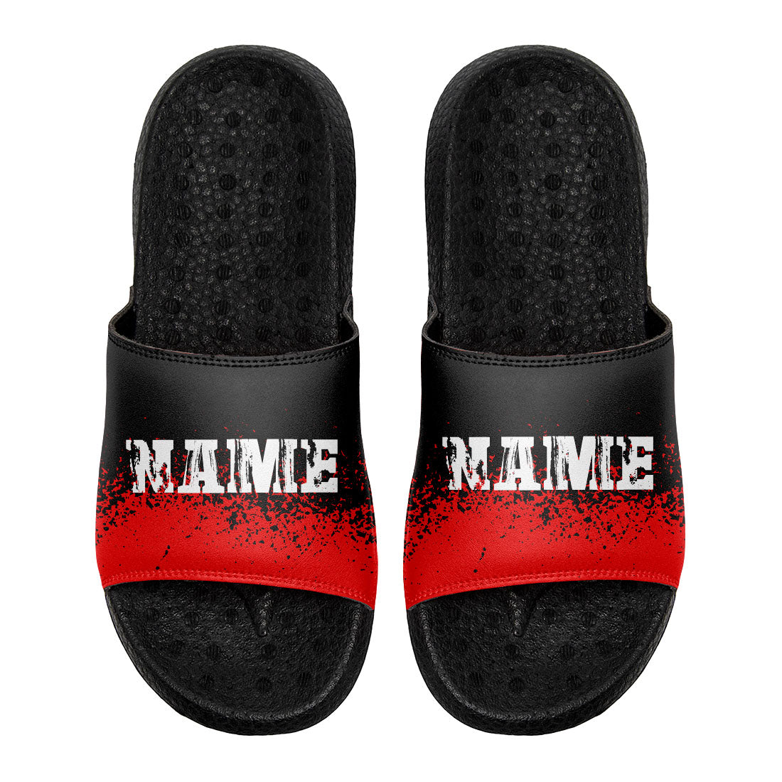 Customized Basketball Slippers With Added Patterns, Name Number Logo