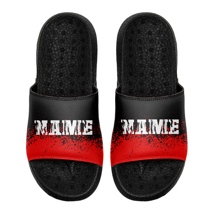 Customized Basketball Slippers With Added Patterns, Name Number Logo