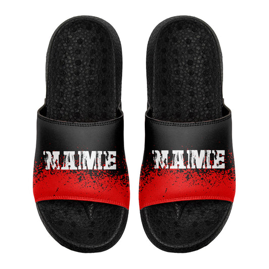 Customized Basketball Slippers With Added Patterns, Name Number Logo