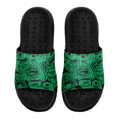 Customized Basketball Slippers With Added Patterns, Name Number Logo