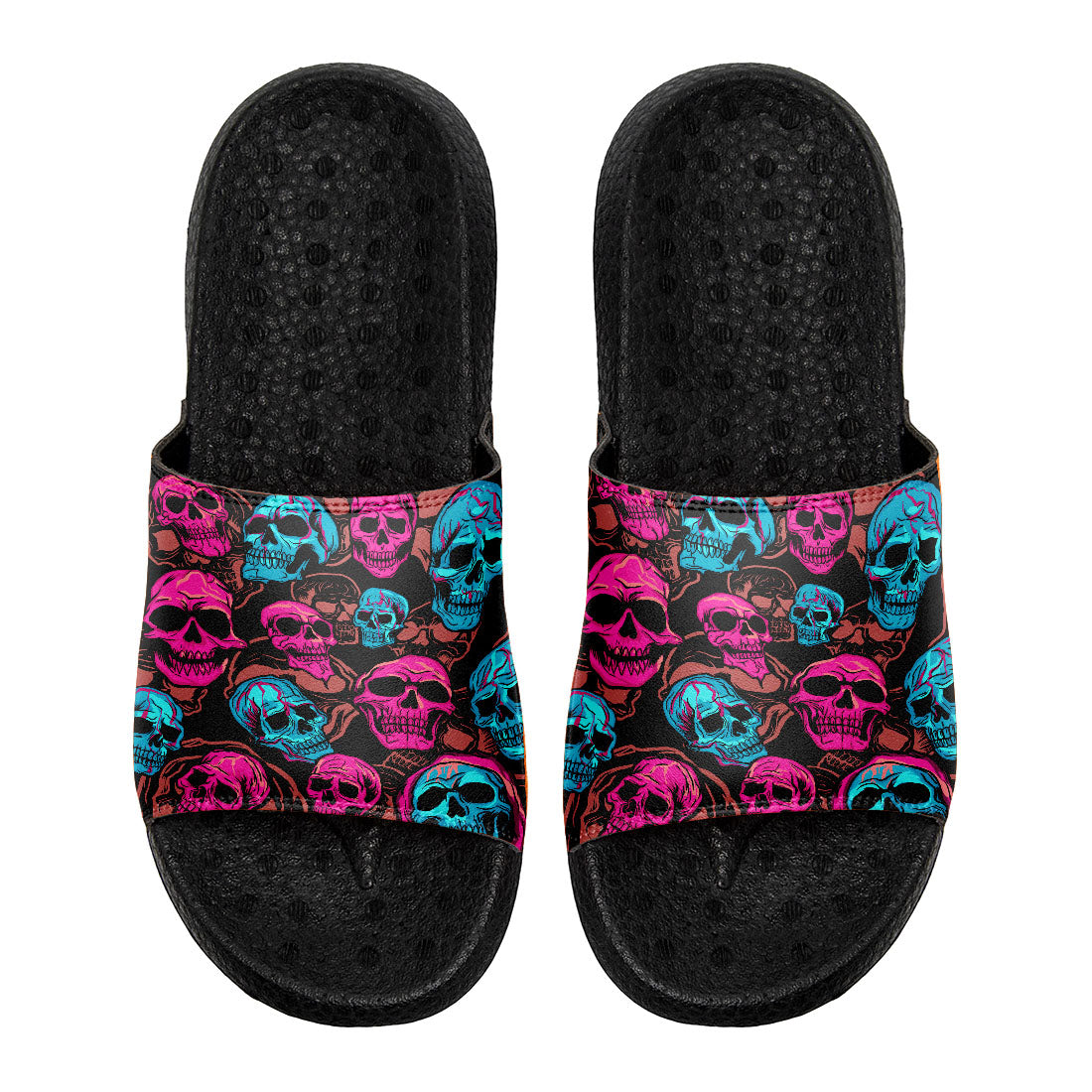 Customized Basketball Slippers With Added Patterns, Name Number Logo