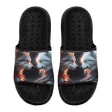 Customized Basketball Slippers With Added Patterns, Name Number Logo