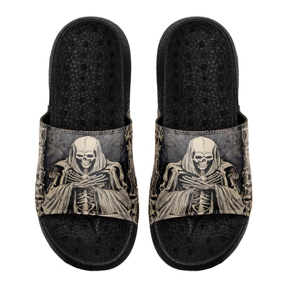 Customized Basketball Slippers With Added Patterns, Name Number Logo