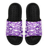 Customized Basketball Slippers With Added Patterns, Name Number Logo