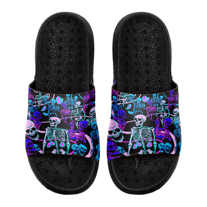 Customized Basketball Slippers With Added Patterns, Name Number Logo