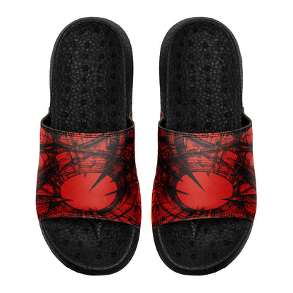 Customized Basketball Slippers With Added Patterns, Name Number Logo