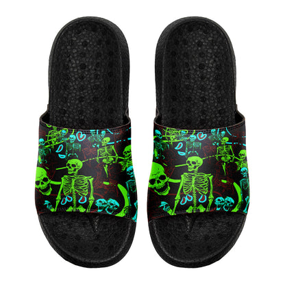Customized Basketball Slippers With Added Patterns, Name Number Logo