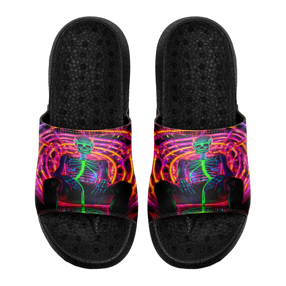 Customized Basketball Slippers With Added Patterns, Name Number Logo