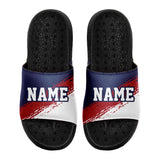 Customized Basketball Slippers With Added Patterns, Name Number Logo