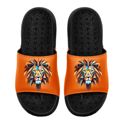 Customized Basketball Slippers With Added Patterns, Name Number Logo