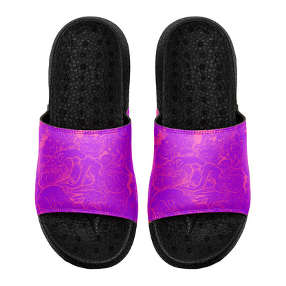 Customized Basketball Slippers With Added Patterns, Name Number Logo