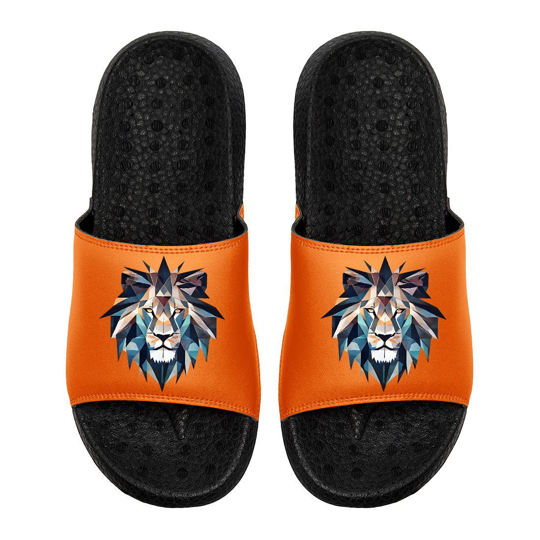 Customized Basketball Slippers With Added Patterns, Name Number Logo