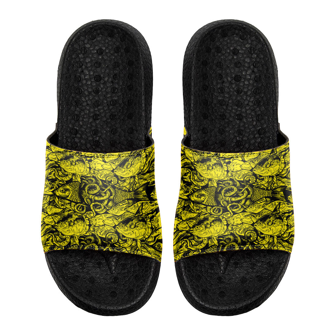 Customized Basketball Slippers With Added Patterns, Name Number Logo