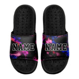 Customized Basketball Slippers With Added Patterns, Name Number Logo