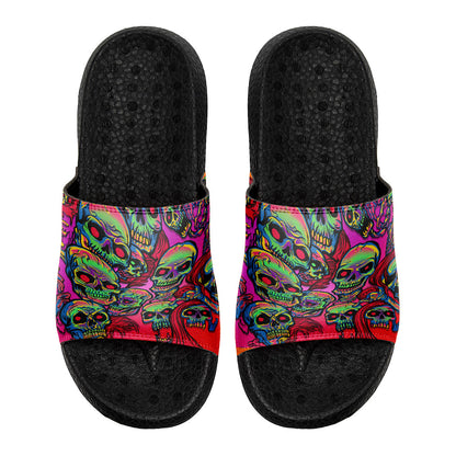 Customized Basketball Slippers With Added Patterns, Name Number Logo