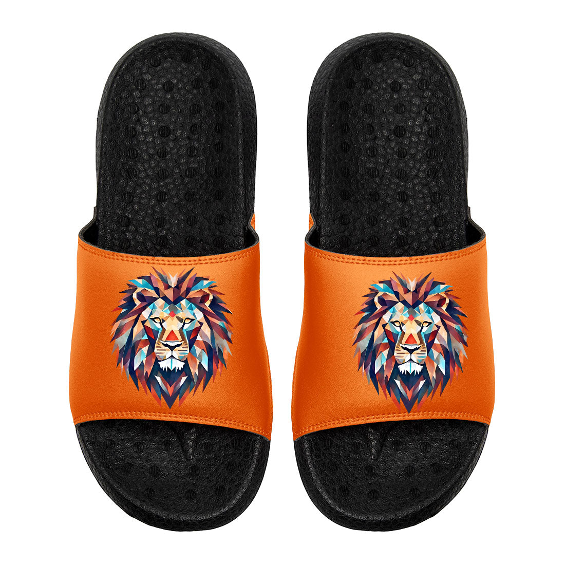 Customized Basketball Slippers With Added Patterns, Name Number Logo