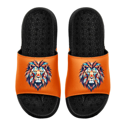 Customized Basketball Slippers With Added Patterns, Name Number Logo