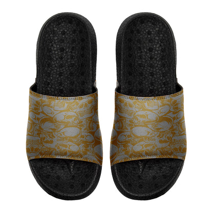 Customized Basketball Slippers With Added Patterns, Name Number Logo