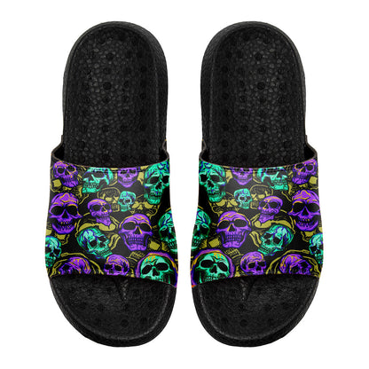 Customized Basketball Slippers With Added Patterns, Name Number Logo
