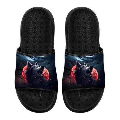 Customized Basketball Slippers With Added Patterns, Name Number Logo