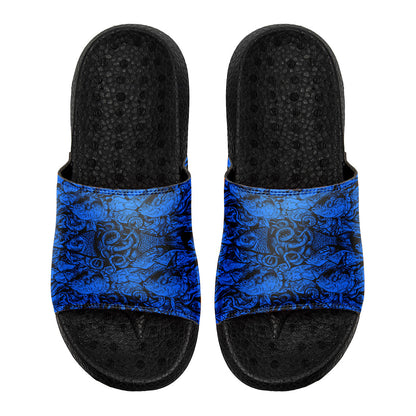 Customized Basketball Slippers With Added Patterns, Name Number Logo