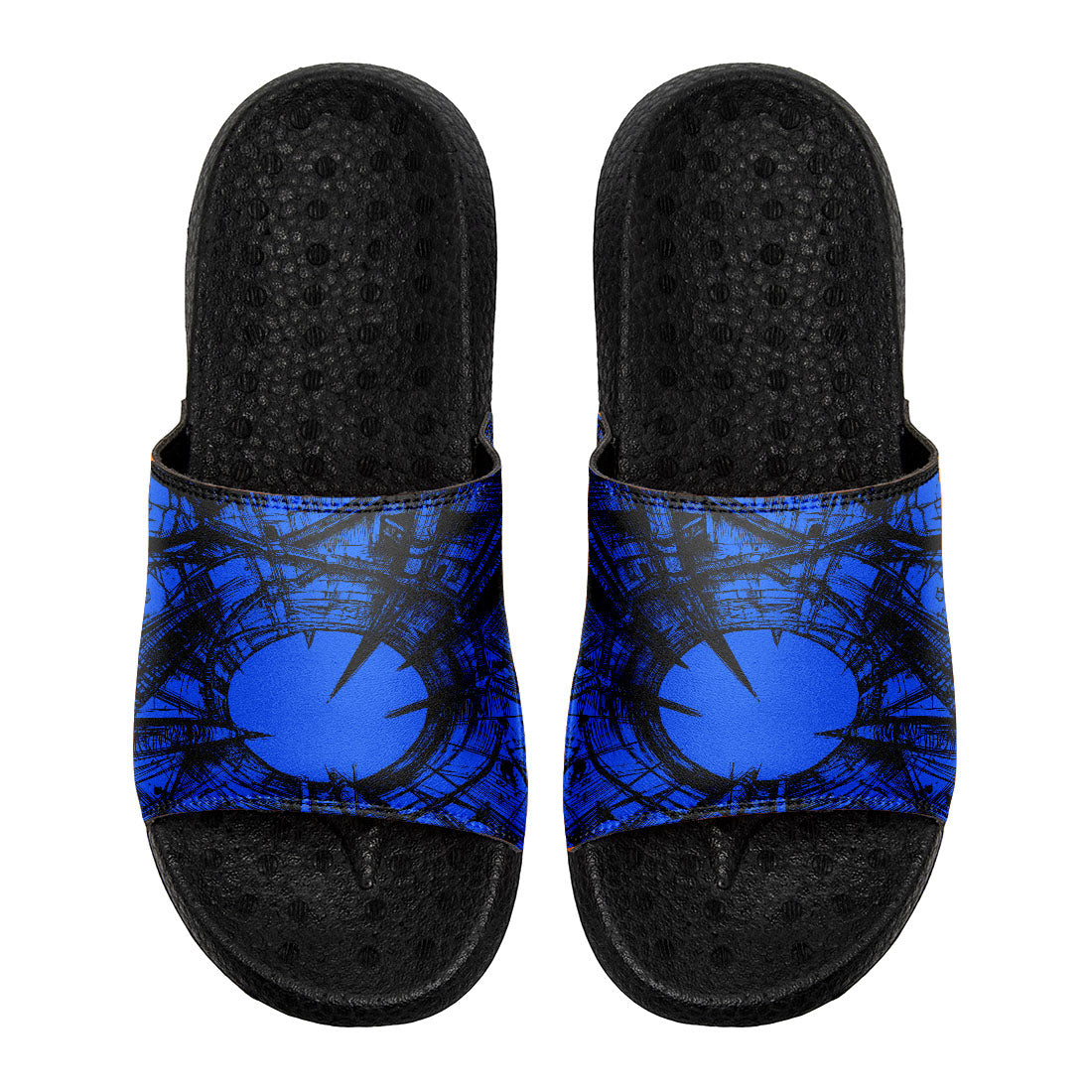 Customized Basketball Slippers With Added Patterns, Name Number Logo