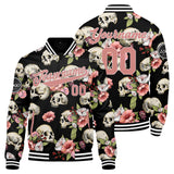 Custom Peach Blossom Varsity Jacket for Men Women and Youth with Personalized Letterman Jacket