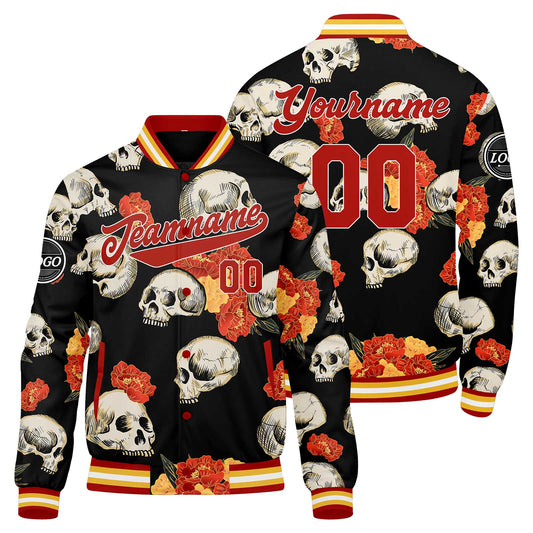 Custom peony Varsity Jacket for Men Women and Youth with Personalized Letterman Jacket