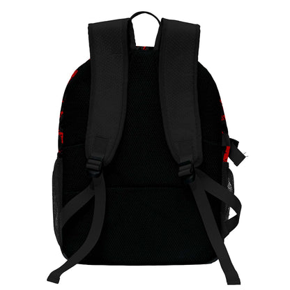 Custom Red Black Basketball Soccer Backpack Personalized Player Names - Numbers & Team Logo #150-BP-0914-0018