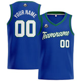 Custom Stitched Basketball Jersey for Men, Women  And Kids Royal-White-Green