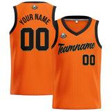 Custom Orange Black Basketball Jersey for Men Women Adult Youth Stitched Name Number Logo